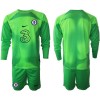 Maglia da Calcio Portiere a Maniche Lunghe Chelsea 2022-23 Verde per Bambino